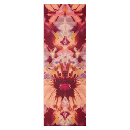 Manduka Yogitoes Hot Yoga Mat Towel - 71" | Moisture Activated Grip | Patented Silicone Nubs | Highly Absorbent, Durable & Easy Care | Made from Recycled Materials | 71 x 24 Inches | Bloom - color: Bloom, size: 71" x 24"