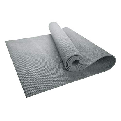 Bulk Yoga Mats, 10 Pack, 4mm Thick, 68x24in | Bulk Non Slip Exercise Mats for Workout, Stretching, Fitness - Wholesale Non Toxic Gym Mats for Home, Schools and Studios - color: Gray