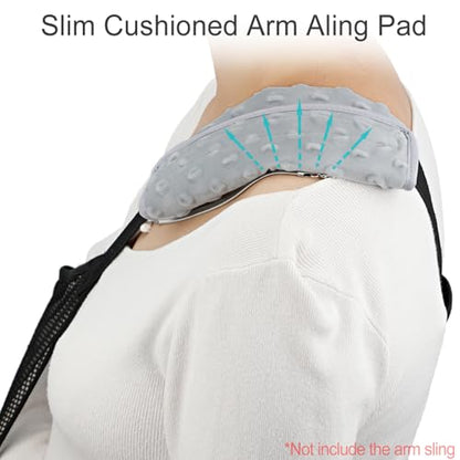 1Pc Arm Sling Padding for Neck Arm Sling Strap Cushion Neck Pad Cushions Shoulder Brace Carry Strap Pads Elbow Wrist Injury Support Strap Padded Women Men Minky Dot Light Gray - color: Minky Dot Light Gray-1pc