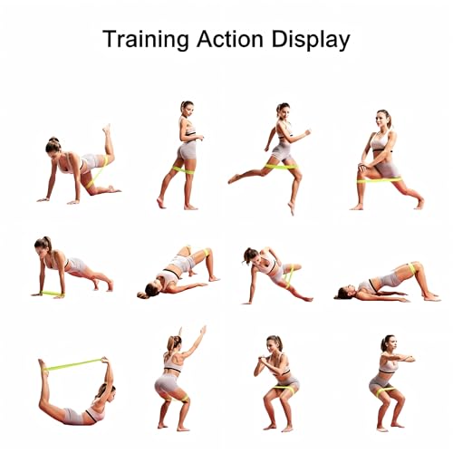 Resistance Bands Set 5-Pack, Exercise Workout Bands for Women & Men with 5 Resistance Levels, Elastic Fitness Bands for Home Gym, Yoga, Pilates, Stretching, Strength Training & Physical Therapy