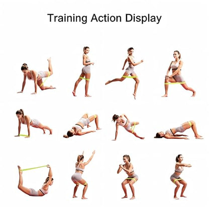 Resistance Bands Set 5-Pack, Exercise Workout Bands for Women & Men with 5 Resistance Levels, Elastic Fitness Bands for Home Gym, Yoga, Pilates, Stretching, Strength Training & Physical Therapy