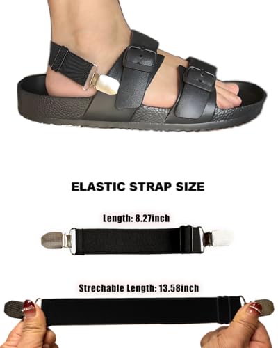 Elastic Shoe Straps for Mules, Sandals, Backless Slip-On Slides - color: White