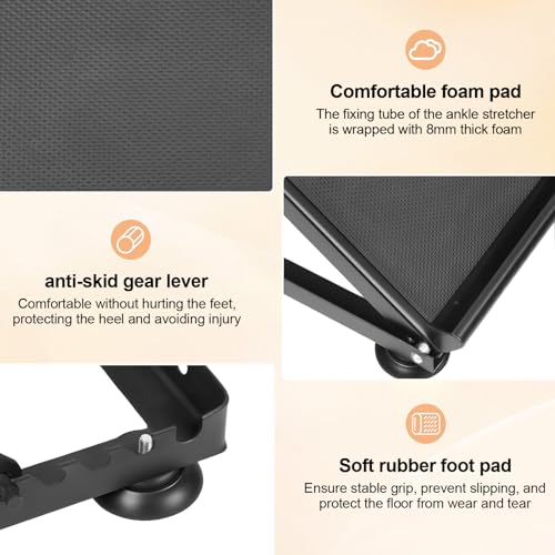 Slant Board for Calf Stretching, Adjustable Incline Balance Board, Calf Stretcher for Squat, Relieving Plantar Fasciitis, Achilles Tendonitis and Muscle Injuries, 600lbs Weight Capacity