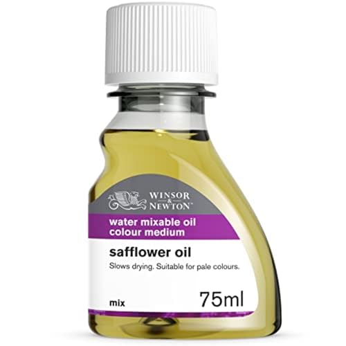 Winsor & Newton Artisan Safflower Oil, 75ml (2.5-oz) bottle | Makes Oil Color "Fatter", Slows Drying Times, Stabilizes Paint Film, Use with Whites, Pale & Bright Colors - color: Artisan Safflower Oil, style: 2.5-oz Bottle