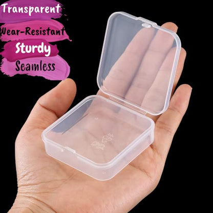 Mr. Pen- Bead Organizer Box, 12 pcs, Clear (Pack of 3) - color: Clear White, size: 12 Pcs(2.15"x2.15"x0.7") (Pack of 3)