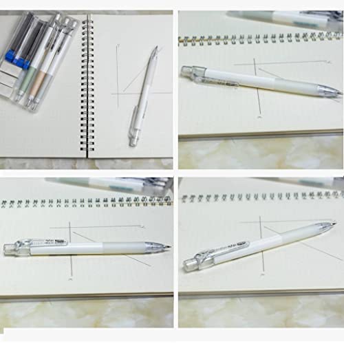 Mechanical Pencil Set 4PCS 0.5 Mechanical Pencils 100 HB Lead 3 Erasers for Students