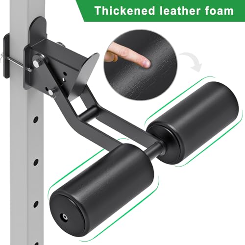 SELEWARE Squat Rack Attachment for Power Cage with 5/8" or 1" Holes - color: B: Nordic Curl Attachment(2x2 Rack, 5/8 & 1" hole)