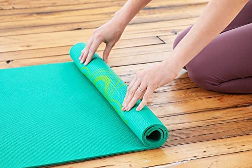 Sol Living Travel Yoga Mat - Natural Tree Rubber for Extra Grip - Non-Slip, Foldable, Eco-Friendly - Perfect for On-the-Go Yoga, Pilates, Fitness, Meditation - 24" x 72", Green - color: Green