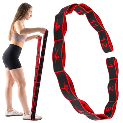 Andibro 1 Pack Resistance Bands, Stretch Straps with Loops for Yoga & Home