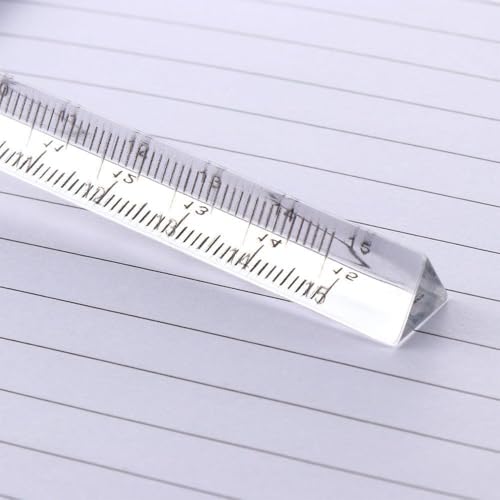 1pc Clear Plastic Triangle Ruler Small Architectural Scale Ruler Pocket Size Ruler Metric Ruler,Drafting Tools Office and School Supplies,Drafting Tools and Kits,Teaching Materials