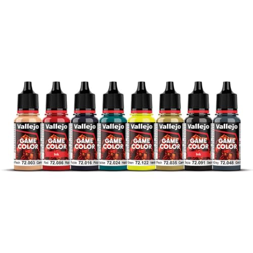 Vallejo - Non-Death Chaos Acrylic Paint Set | Game Color | Fantasy Color Series Miniature Model Kit for a High Pigment Matte Finish | 8 Bottles x 18 ml. (0.60 fl.oz) - style: Non Death Caos