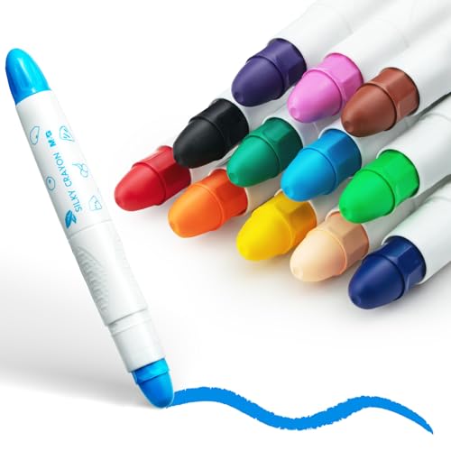 M&G 12-Color Tempera Paint Sticks for Kids, Food-Grade, Washable, Fast Dry | Food-Grade Kids’ Paint Sticks That Dry Fully in 90 Seconds and Wash Clean with Soap and Water - color: 12 colors