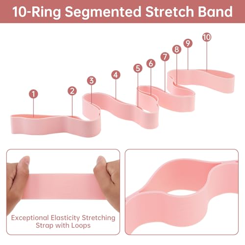 10 Loops Stretching Strap for Pilates & Flexibility Training