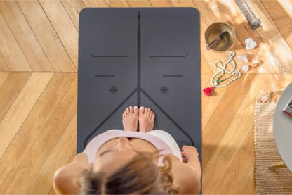 Liforme Special Yoga Mat - Patented Alignment Design, Ultimate Grip - color: Gray