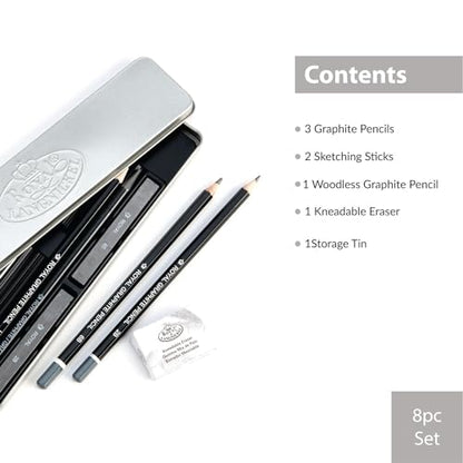 Royal & Langnickel Sketching Art Set W/Tin - style: Sketching