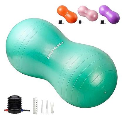 INPANY Peanut Exercise Ball for Labor, Physical Therapy & Fitness - color: Green