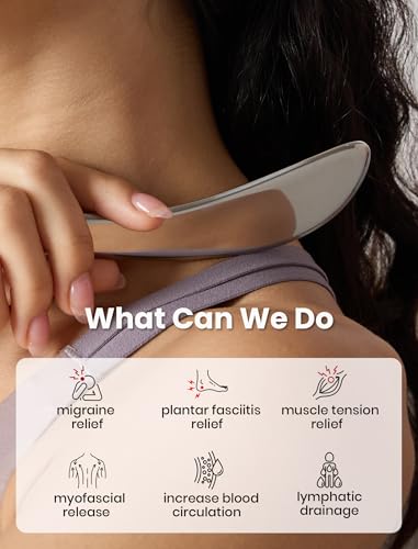 lifechill 304 Stainless Steel Gua Sha & Metal Trigger Point Massage Tool - color: Stainless Steel