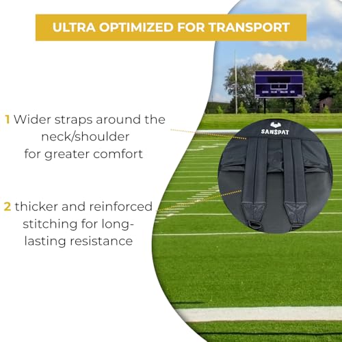 Stadium Seat with Back and Cushion: Regular 23” bleacher Chairs, Stadium Chairs on Hard Benches. Recommended for Extra Space Comfort, a Premium Chair for Bleachers