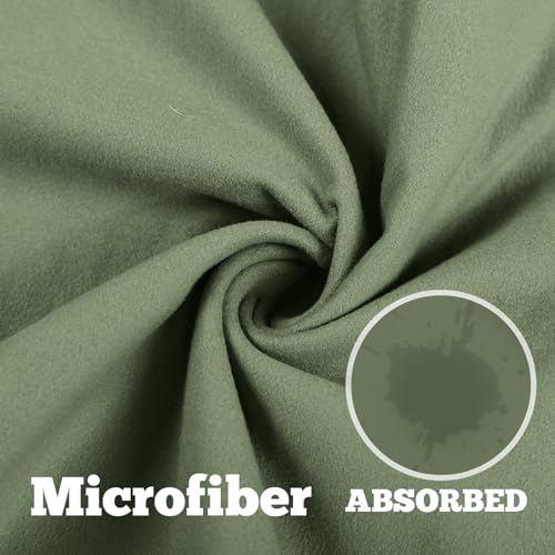 Breling 3 Pack 26"x73" Hot Yoga Mat Towel Pack Non-Slip Yoga Mat Gym Sweat Absorbent Microfiber Towel for Pilates Workout Women Men - color: Black, Gray, Green