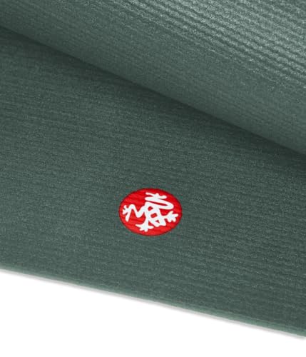 Manduka PRO Yoga Mat - 6mm | Lifetime Durability | Hygienic Construction | Premium Studio Quality | Teacher Approved - color: Black Sage, size: 78" x 78"