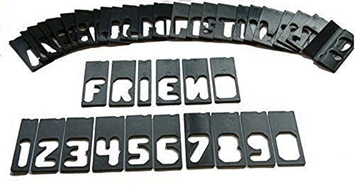 Milescraft 2202 Horizontal Character Template Set 1.5in (42 piece) Router Template set for Sign Making - size: 1.5"