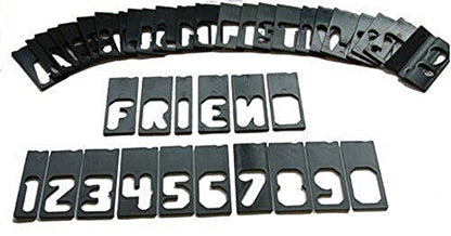 Milescraft 2202 Horizontal Character Template Set 1.5in (42 piece) Router Template set for Sign Making - size: 1.5"