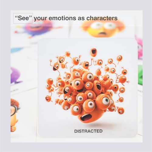 Emotional Intelligence Card Deck – Master Your Emotions with 156 Emotion Cards and 37 Micro-Mindfulness Technique Cards to Enhance Resilience and Thrive - color: Card Deck