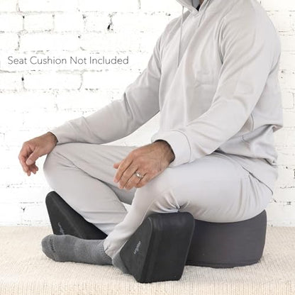 Ungloo Supportive Yoga Block Wedges for Seated Meditation – Elevates Knees, Reduces Hip Pressure, and Improves Cross-Legged Posture - color: Blue