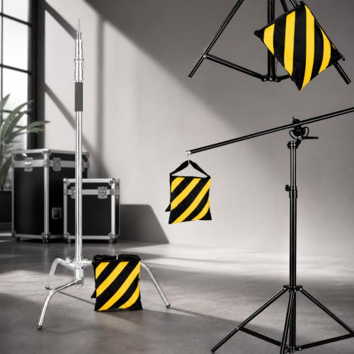 Fasmov Heavy Duty Photographic Sandbag Studio Video Sand Bag for Light Stands, Boom Stand, Tripod,Pack of 4