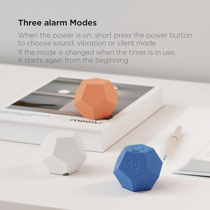 mooas Dodecagon Time Ball Rechargeable Mini Timer (White) - color: White