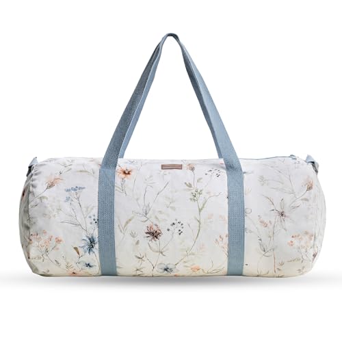 Maison d' Hermine Yoga Mat Duffle Bag Gym Tote Yoga Mat Carry Bag - color: Ice Florals, style: Yoga Mat Gym Bag