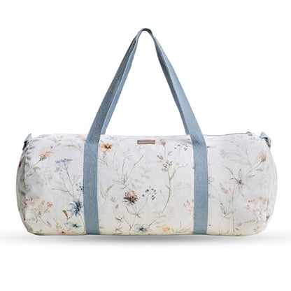 Maison d' Hermine Yoga Mat Duffle Bag Gym Tote Yoga Mat Carry Bag - color: Ice Florals, style: Yoga Mat Gym Bag