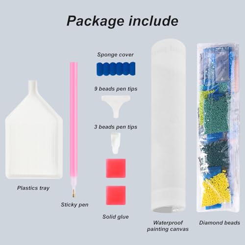 Stalente Diamond Painting Kits for Adults Maple Leaf, 5D DIY Diamond Art Kits for Beginners Round Full Drill Diamond Painting for Home Wall Decoration Gift 12×12inch