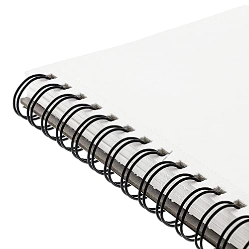 Bright Creations Perforated Spiral Sketchbook - Acid-Free Ivory Art Paper - Perforated Pages for Drawing Pad - Spiral-Bound Portable Sketch Pad - 5.5 x 8.5 in, Ivory, Pack of 3, 100 Sheets