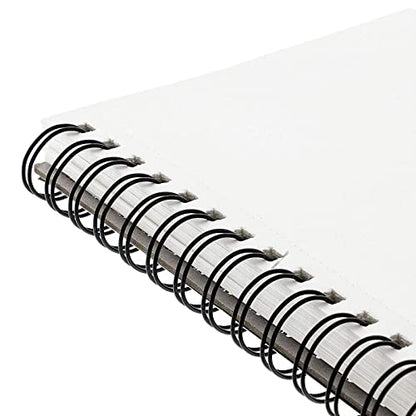 Bright Creations Perforated Spiral Sketchbook - Acid-Free Ivory Art Paper - Perforated Pages for Drawing Pad - Spiral-Bound Portable Sketch Pad - 5.5 x 8.5 in, Ivory, Pack of 3, 100 Sheets
