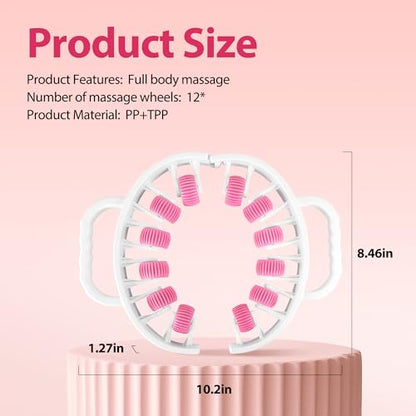 Docemel Lymphatic Drainage Massager Roller–Fascia Blaster Tool for Legs,Thighs,and Calves –Deep Tissue Body Sculpting and Anti-Cellulite Massager Tool
