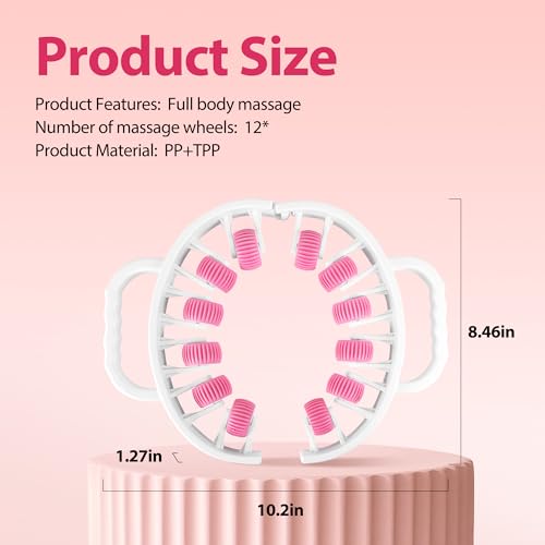 Massager Roller for Cellulite & Lymphatic Drainage – Fascia Muscle Roller Stick for Legs, Thighs, Calf – Deep Tissue Massage Tool for Pain Relief, Body Sculpting, Anti-Cellulite, Athletes Recovery