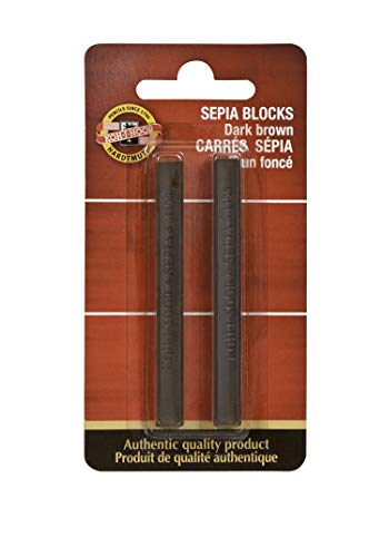 Koh-I-Noor FA4392DB.2BC Gioconda Artist Dark Brown Blocks, 2-Pack - color: Dark Brown, size: 2 Pack