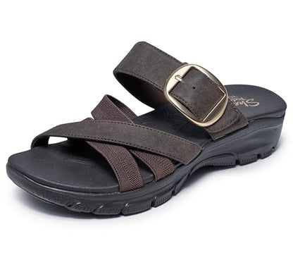 Skechers Women's Easy Going - Perfect Company - color: Chocolate, size: 5