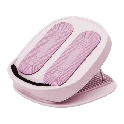 Adjustable Calf Stretcher Slant Board, 15-Level Incline for Ankle Rehab - color: Pink
