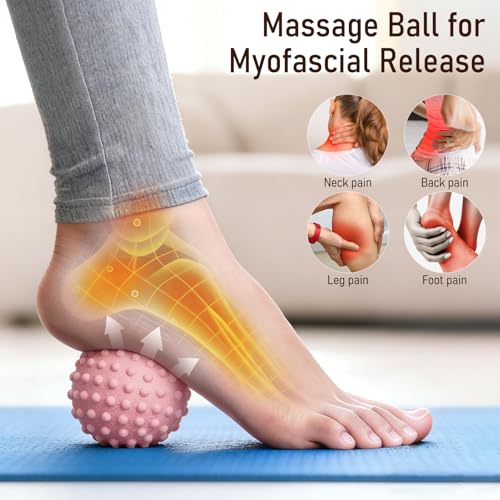 Massage Muscle Roller Stick & Ball Foot Body Myofascial Release Set 3 Pack