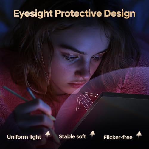 A1 Light Pad,LED Light Board for Diamond Painting,Tracing&Drawing | 7000 Lux Bright Light,10 Brightness Levels,Independent Anti-Touch Controller,Ultra Thin Design,USB-C Connection - size: A1-3color