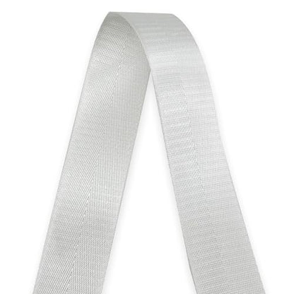1 1/2" White Nylon Webbing 12yds for Bag Straps Crafts - color: White