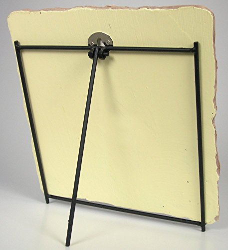 Black Metal Folding Easels Set of 3 – 7" Tabletop Display Stands for Plates, Frames, Artwork, Signs & Books – Sturdy Decorative Retail Display Holders for Home, Craft Shows & Events - size: 7 Inch