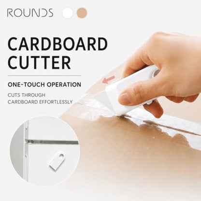 ROUNDS cardboard cutter mini cutter letter opener | The blade can be extended with a simple slide of the lever.
