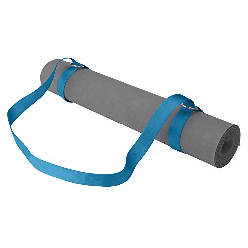 Gaiam Easy-Cinch Yoga Mat Sling - Durable Carrying Strap for Yoga Mat with Metal D-Rings for Secure Fit (No Mat Included) - color: Fuchsia Or Blue