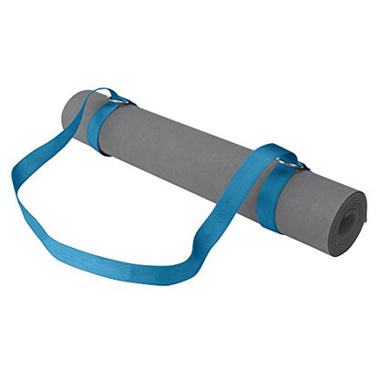 Gaiam Easy-Cinch Yoga Mat Sling - Durable Carrying Strap for Yoga Mat with Metal D-Rings for Secure Fit (No Mat Included) - color: Fuchsia Or Blue