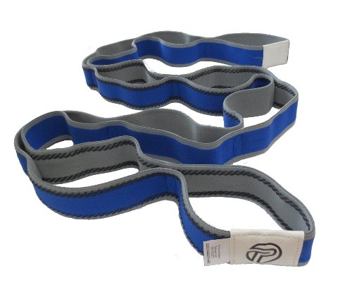 Pro-Tec Stretch Band, Pink, Strength Training, Resistance Bands, Latex, Toning, Shoulders, Back, Glutes, Core, Foot, Upper & Lower Legs, Easy to Use, Working Out, Static Stretching, Dynamic Exercises - color: Blue