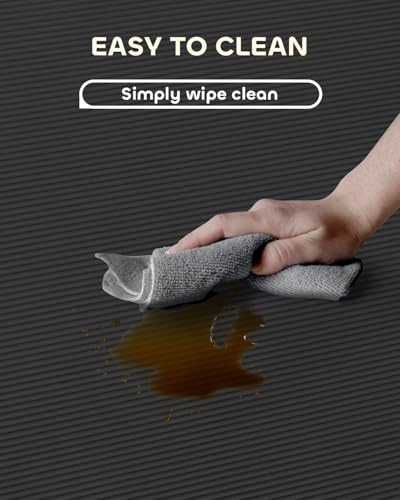Yoga Mat 1'' Thick - Non-slip & Strong Support - Gymnastics, Exercise & Workout Mat for Home Gym, Yoga, Pilates, Stretching, and Fitness