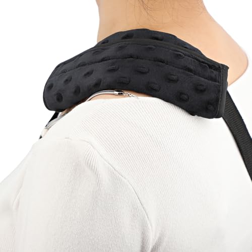 2Pcs Arm Sling Padding for Neck Arm Sling Strap Cushion Neck Pad Cushions Shoulder Brace Carry Strap Pads Elbow Wrist Injury Support Strap Padded Women Men Minky Dot Black - color: Minky Dot Black-2pcs